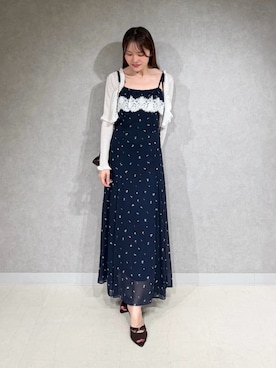 「SNIDEL（スナイデル）のアイテム（トップス）」を使った、SNIDELさん（レディース・157cm）の夏コーディネート