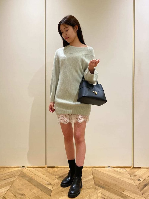 セール】ニットセットキャミミニワンピース（ワンピース）｜SNIDEL