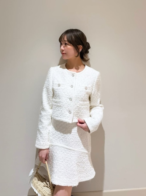 SNIDEL（スナイデル） ジャケット ノーカラージャケット ツイード