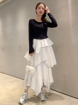 SNIDELさん(レディース・159cm)の冬コーディネート