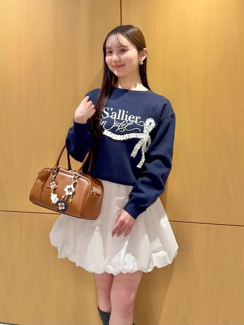 SNIDEL（スナイデル） ニット セーター リボンモチーフジャガード