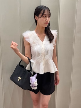 「SNIDEL（スナイデル）のアイテム（アクセサリー）」を使った、SNIDELさん（レディース・163cm）の夏コーディネート