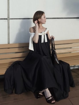 「SNIDEL（スナイデル）のアイテム（トップス）」を使った、SNIDELさん（レディース・155cm）の夏コーディネート