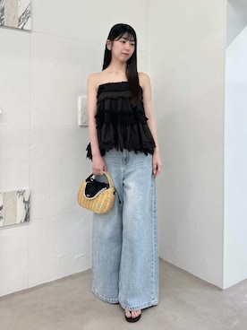 「SNIDEL（スナイデル）のアイテム（トップス）」を使った、SNIDELさん（レディース・165cm）の夏コーディネート