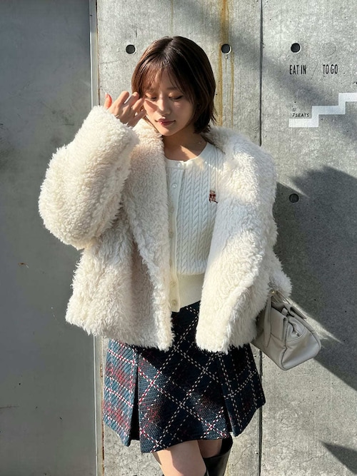 ボアショートコート（ムートンコート）｜SNIDEL（スナイデル）の