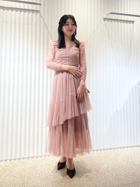 「アイテム（ヘアピン）」を使った、SNIDELさん（レディース・162cm）の秋コーディネート