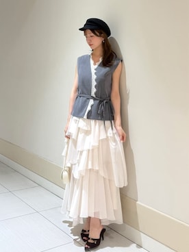 「SNIDEL（スナイデル）のアイテム（アクセサリー）」を使った、SNIDELさん（レディース・162cm）の夏コーディネート