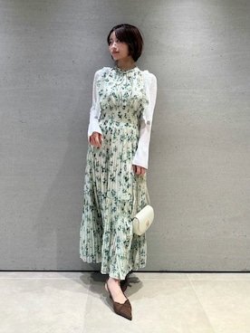 「SNIDEL（スナイデル）のアイテム（シューズ）」を使った、SNIDELさん（レディース・153cm）の冬コーディネート