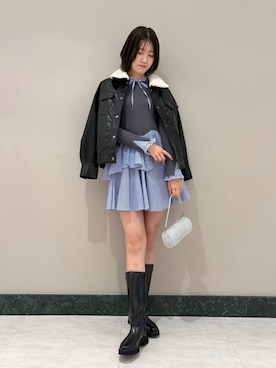 SNIDELさん（レディース・174cm）の冬コーディネート