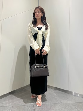 「SNIDEL（スナイデル）のアイテム（ワンピース/ドレス）」を使った、SNIDELさん（レディース・157cm）の夏コーディネート