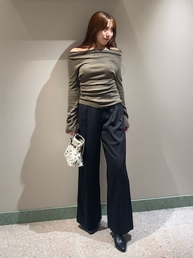 「SNIDEL（スナイデル）のアイテム（シューズ）」を使った、SNIDELさん（レディース・166cm）の秋コーディネート