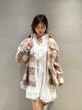 「SNIDEL（スナイデル）のアイテム（ジャケット/アウター）」を使った、SNIDELさん（レディース・153cm）の冬コーディネート