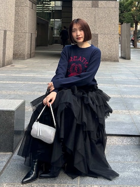 「SNIDEL（スナイデル）のアイテム（トップス）」を使った、SNIDELさん（レディース・165cm）の冬コーディネート