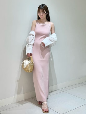 「SNIDEL（スナイデル）のアイテム（バッグ）」を使った、SNIDELさん（レディース・155cm）の夏コーディネート