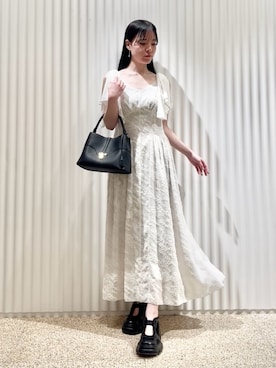 「SNIDEL（スナイデル）のアイテム（ハンドバッグ）」を使った、SNIDELさん（レディース・160cm）の春コーディネート