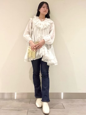 SNIDELさん（レディース・157cm）の冬コーディネート