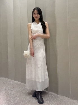 「SNIDEL（スナイデル）のアイテム（ワンピース/ドレス）」を使った、SNIDELさん（レディース・160cm）の春コーディネート