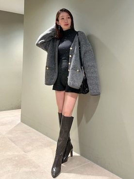 SNIDELさん（レディース・159cm）の冬コーディネート