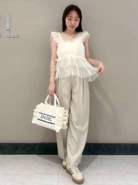 「SNIDEL（スナイデル）のアイテム（バッグ）」を使った、SNIDELさん（レディース・162cm）の春コーディネート