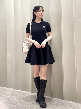 「SNIDEL（スナイデル）のアイテム（ワンピース/ドレス）」を使った、SNIDELさん（レディース・160cm）の夏コーディネート