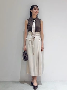 SNIDELさん（レディース・163cm）の夏コーディネート