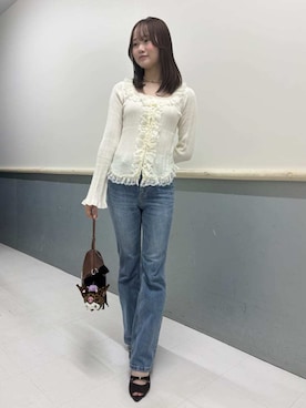 「SNIDEL（スナイデル）のアイテム（トップス）」を使った、SNIDELさん（レディース・158cm）の夏コーディネート