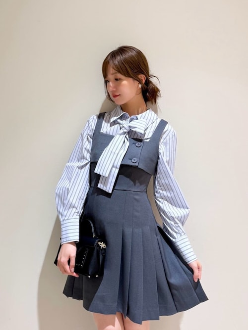 SNIDEL プリーツミニジャンスカ ブラック SNIDEL（スナイデル） ワンピース プリーツミニジャンスカ : ZOZOTOWN