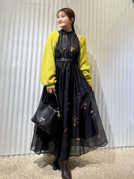 「アイテム（キーケース/キーアクセサリー）」を使った、SNIDELさん（レディース・153cm）の秋コーディネート