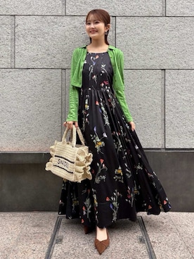 「SNIDEL（スナイデル）のアイテム（ワンピース/ドレス）」を使った、SNIDELさん（レディース・153cm）の春コーディネート