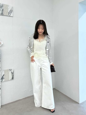 「SNIDEL（スナイデル）のアイテム（パンツ）」を使った、SNIDELさん（レディース・154cm）の夏コーディネート