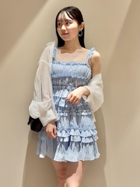 「透けトップス」｜SNIDELさん（レディース・160cm）の夏コーディネート