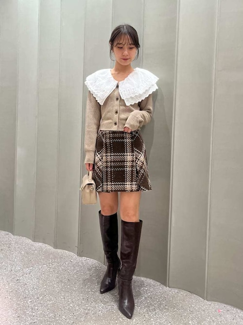 レースカラーニットプルオーバー（ニット/セーター）｜SNIDEL