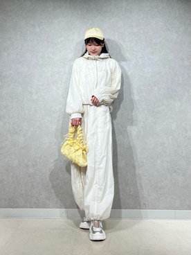 「SNIDEL（スナイデル）のアイテム（ブルゾン）」を使った、SNIDELさん（レディース・157cm）の春コーディネート