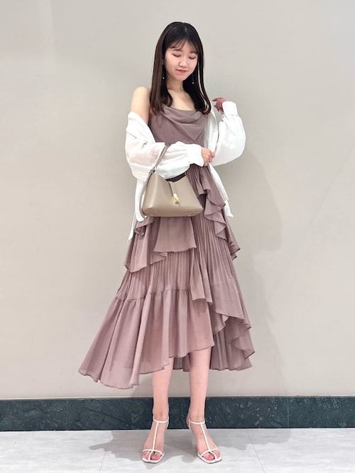 アシメントリーティアードキャミワンピース（ワンピース