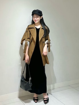 「SNIDEL（スナイデル）のアイテム（帽子）」を使った、SNIDELさん（レディース・158cm）の秋コーディネート