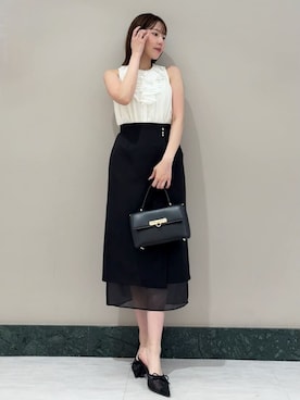 「シアー素材」｜SNIDELさん（レディース・157cm）の夏コーディネート