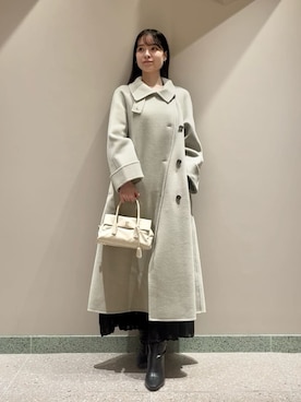 「アイテム（チェスターコート）」を使った、SNIDELさん（レディース・160cm）の秋コーディネート