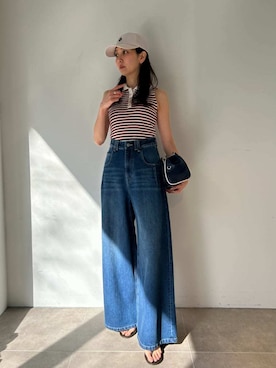 「SNIDEL（スナイデル）のアイテム（パンツ）」を使った、SNIDELさん（レディース・161cm）の春コーディネート