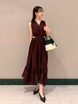 「SNIDEL（スナイデル）のアイテム」を使った、SNIDELさん（レディース・159cm）の夏コーディネート