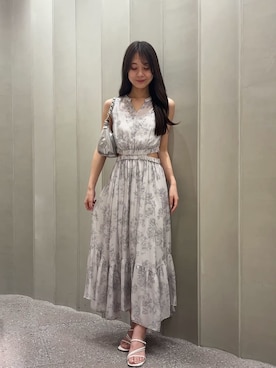 「SNIDEL（スナイデル）のアイテム（ワンピース/ドレス）」を使った、SNIDELさん（レディース・160cm）の夏コーディネート