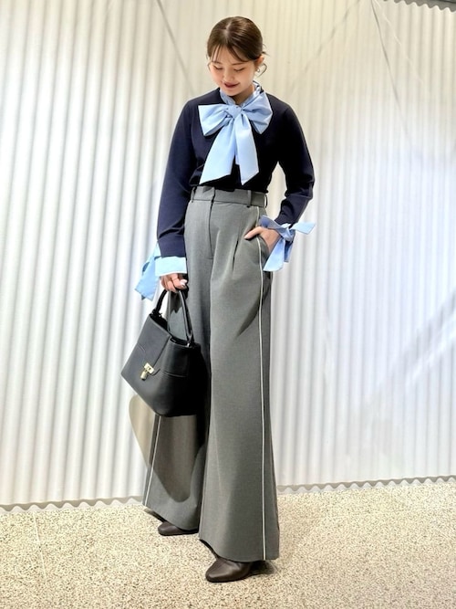 ボウタイドッキングニットプルオーバー（ニット/セーター）｜SNIDEL