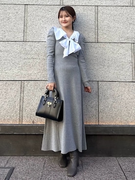 SNIDELさん（レディース・153cm）の冬コーディネート