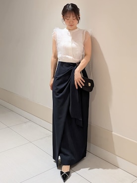 「SNIDEL（スナイデル）のアイテム（バッグ）」を使った、SNIDELさん（レディース・151cm）の春コーディネート