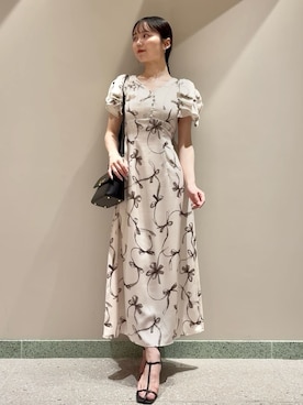 00サイズあり】Sustainableリボンプリントワンピースを使った人気