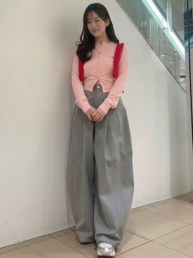 「SNIDEL（スナイデル）のアイテム（パンツ）」を使った、SNIDELさん（レディース・158cm）の冬コーディネート