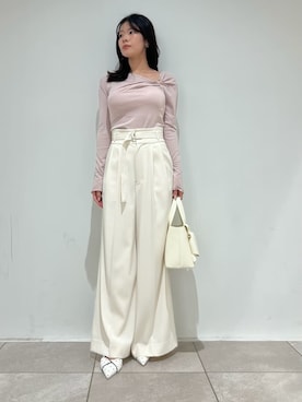 「SNIDEL（スナイデル）のアイテム（シューズ）」を使った、SNIDELさん（レディース・157cm）の冬コーディネート