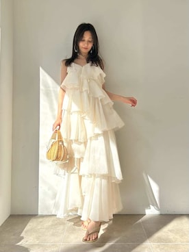 「SNIDEL（スナイデル）のアイテム（バッグ）」を使った、SNIDELさん（レディース・161cm）の春コーディネート