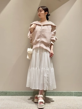 「アイテム（パーカー）」を使った、SNIDELさん（レディース・160cm）の夏コーディネート