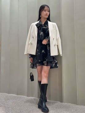 「SNIDEL（スナイデル）のアイテム（ジャケット/アウター）」を使った、SNIDELさん（レディース・163cm）の冬コーディネート