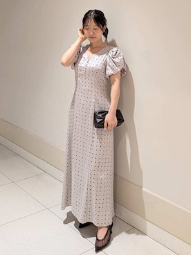 「SNIDEL（スナイデル）のアイテム（ワンピース/ドレス）」を使った、SNIDELさん（レディース・151cm）の夏コーディネート